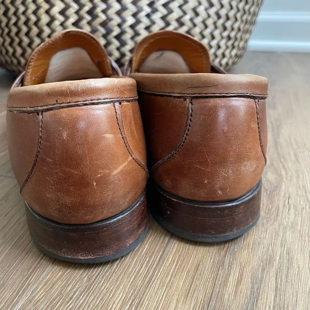 Allen Edmonds Kiltie Tassel Loafer Chestnut Tan Leather 42044 $425 10.5